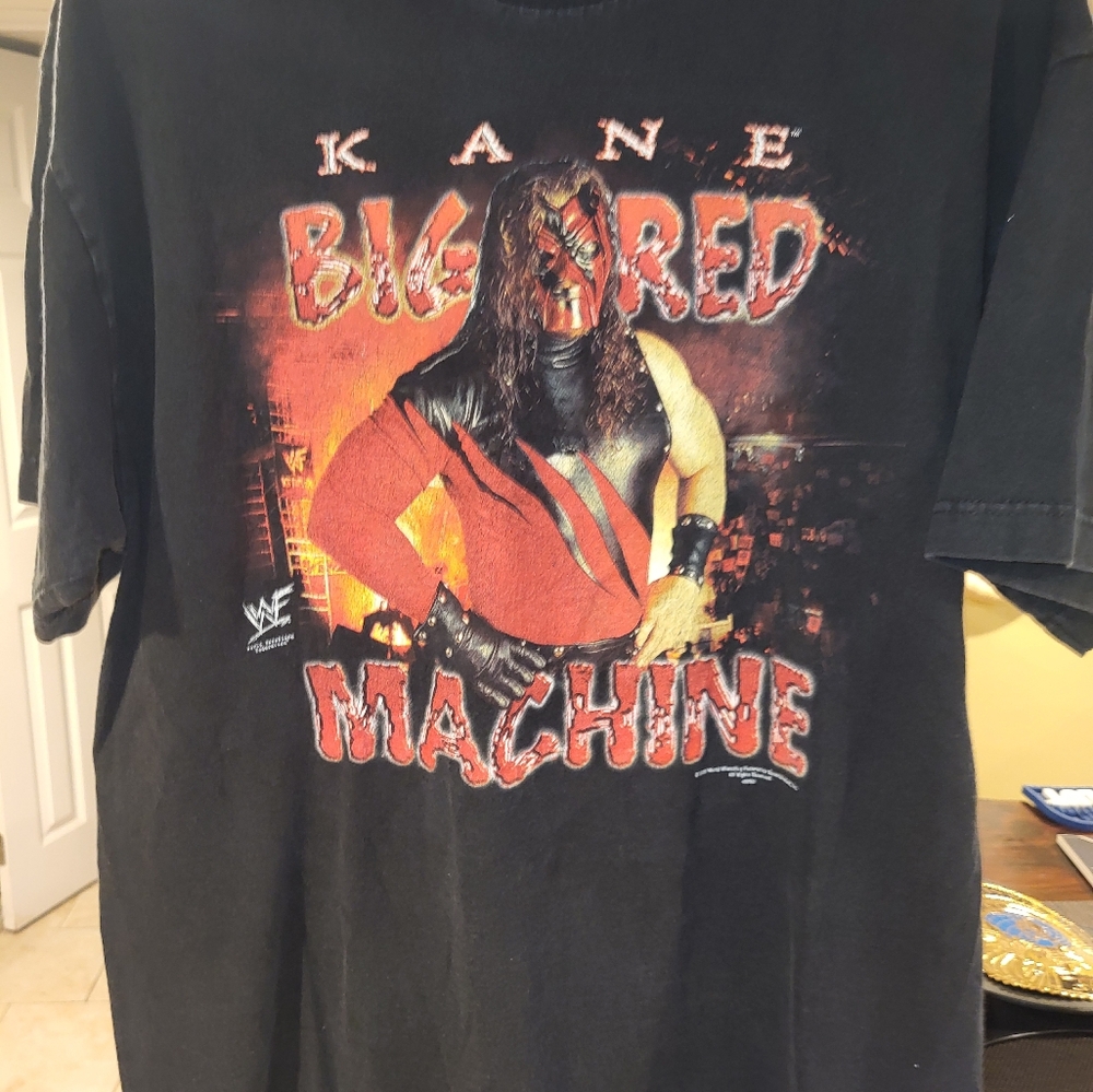 WWE Black Kane Graphic Tee by AAA
